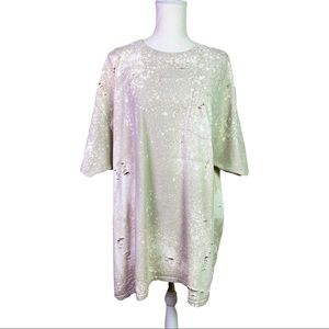 Destroyed Bleached Oversized T-shirt